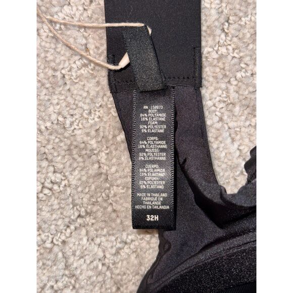 NWT SKIMS Weightless Demi Bra Women's Color Onyx Size 32H BR-DEM-1893 - Picture 4 of 4